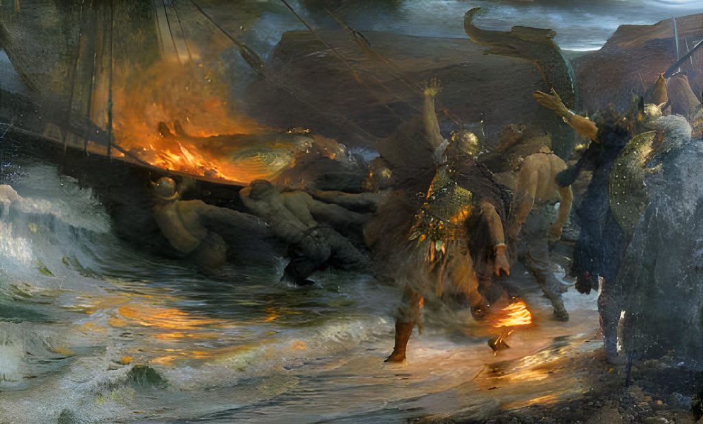 Viking funeral