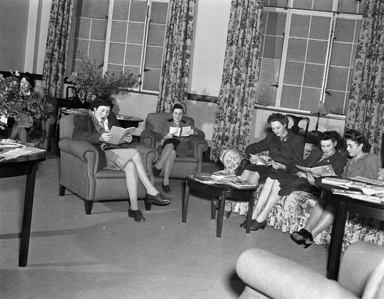 Canadian Wives Bureau, View of Lounge. 