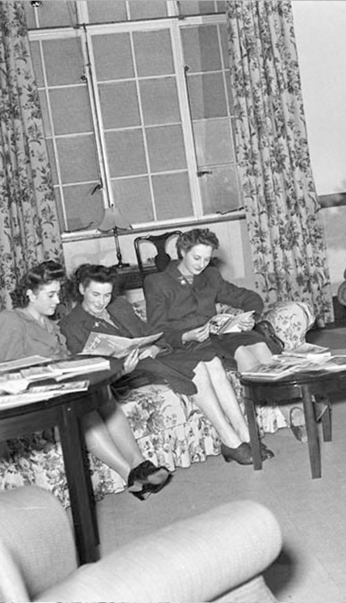 Canadian Wives Bureau, View of Lounge.