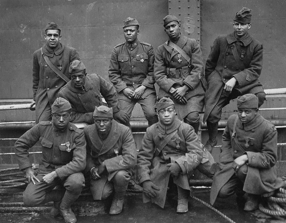 Soldiers of the 369th (15th N.Y.), awarded the Croix de Guerre for gallantry in action, 1919